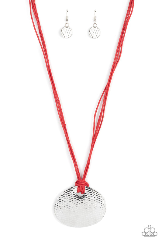 Paparazzi - Rural Reflex - Red Necklace