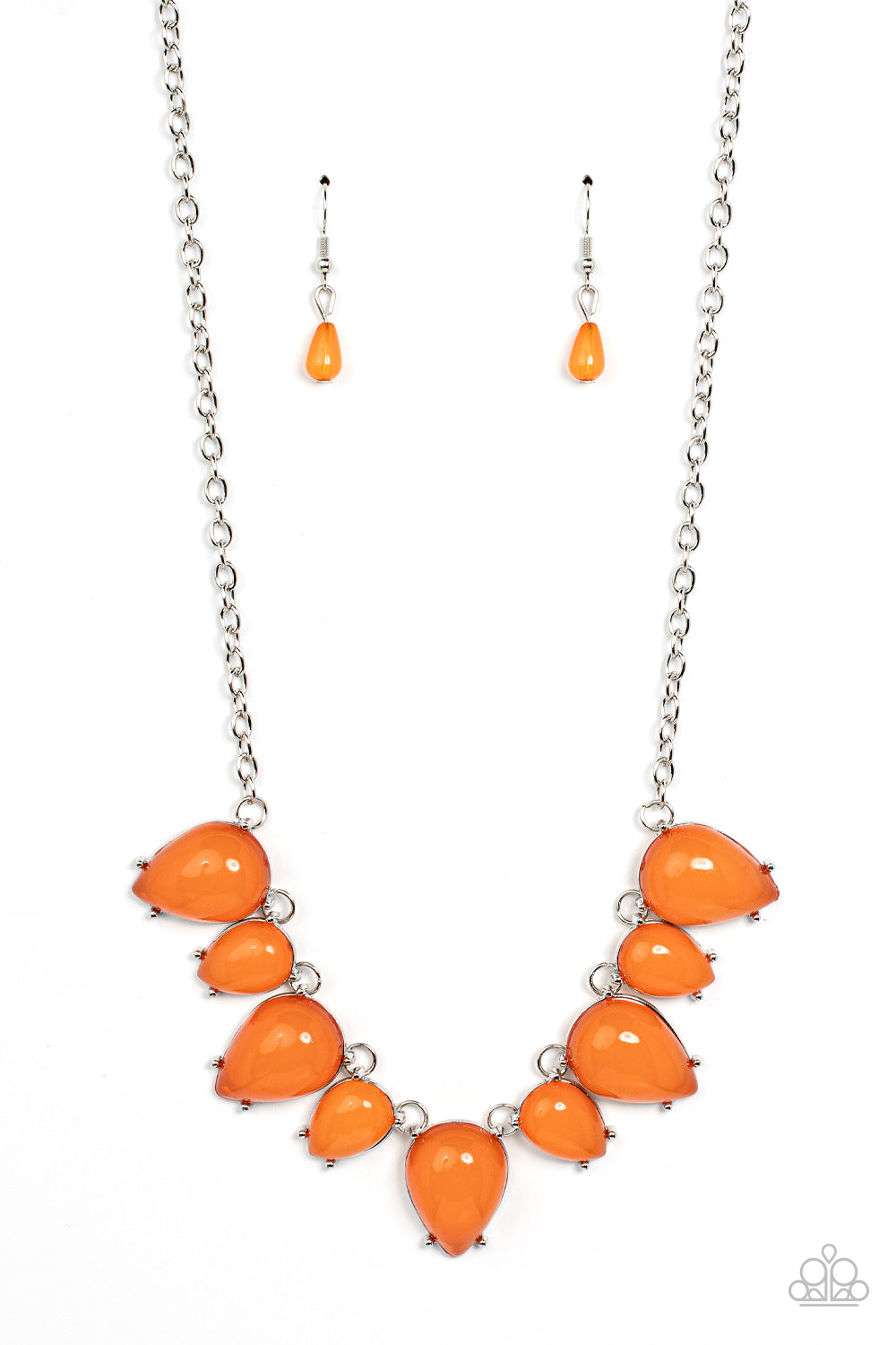 Paparazzi - Pampered Poolside - Orange Necklace
