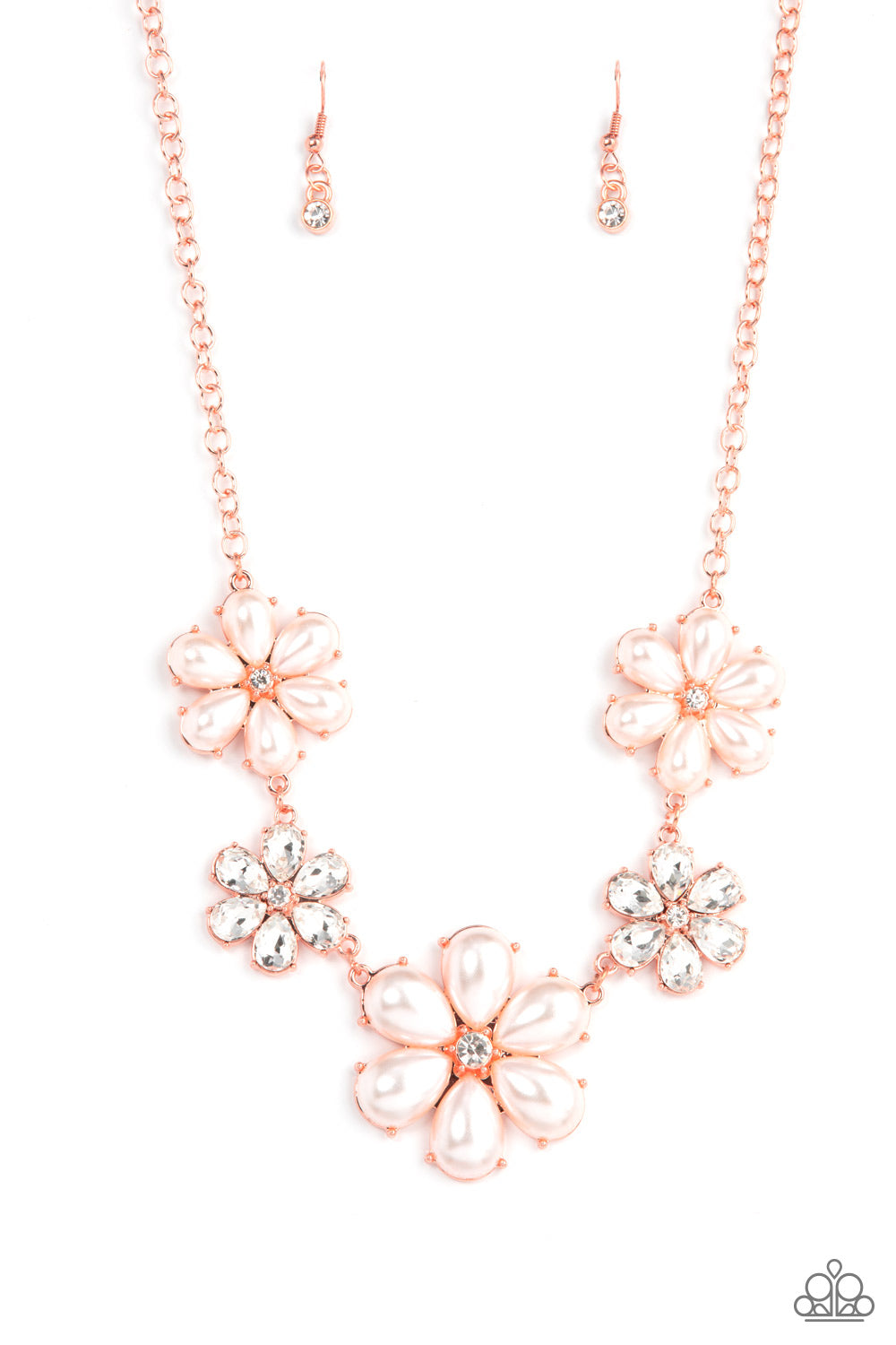 Paparazzi - Fiercely Flowering - Copper Necklace