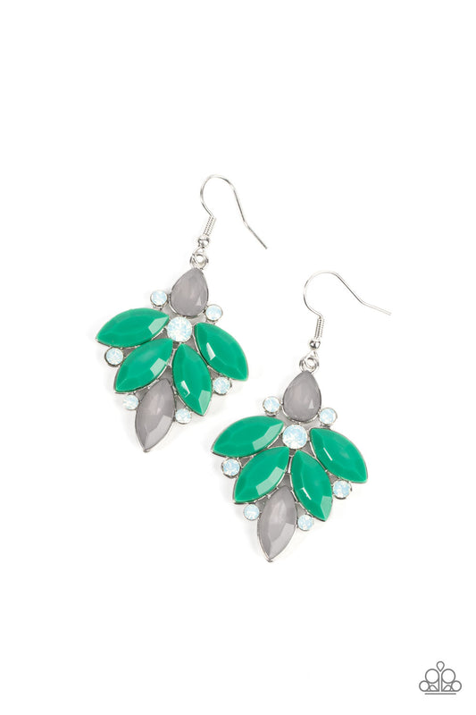 Paparazzi - Fantasy Flair - Green Earrings