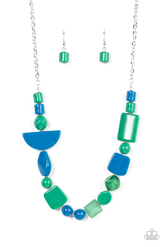 Paparazzi - Tranquil Trendsetter - Green Necklace