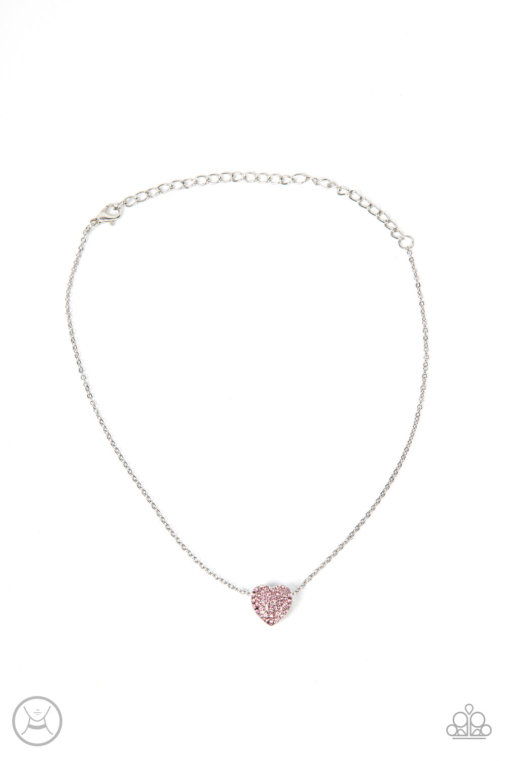 Paparazzi - Twitterpated Twinkle - Pink Choker Necklace