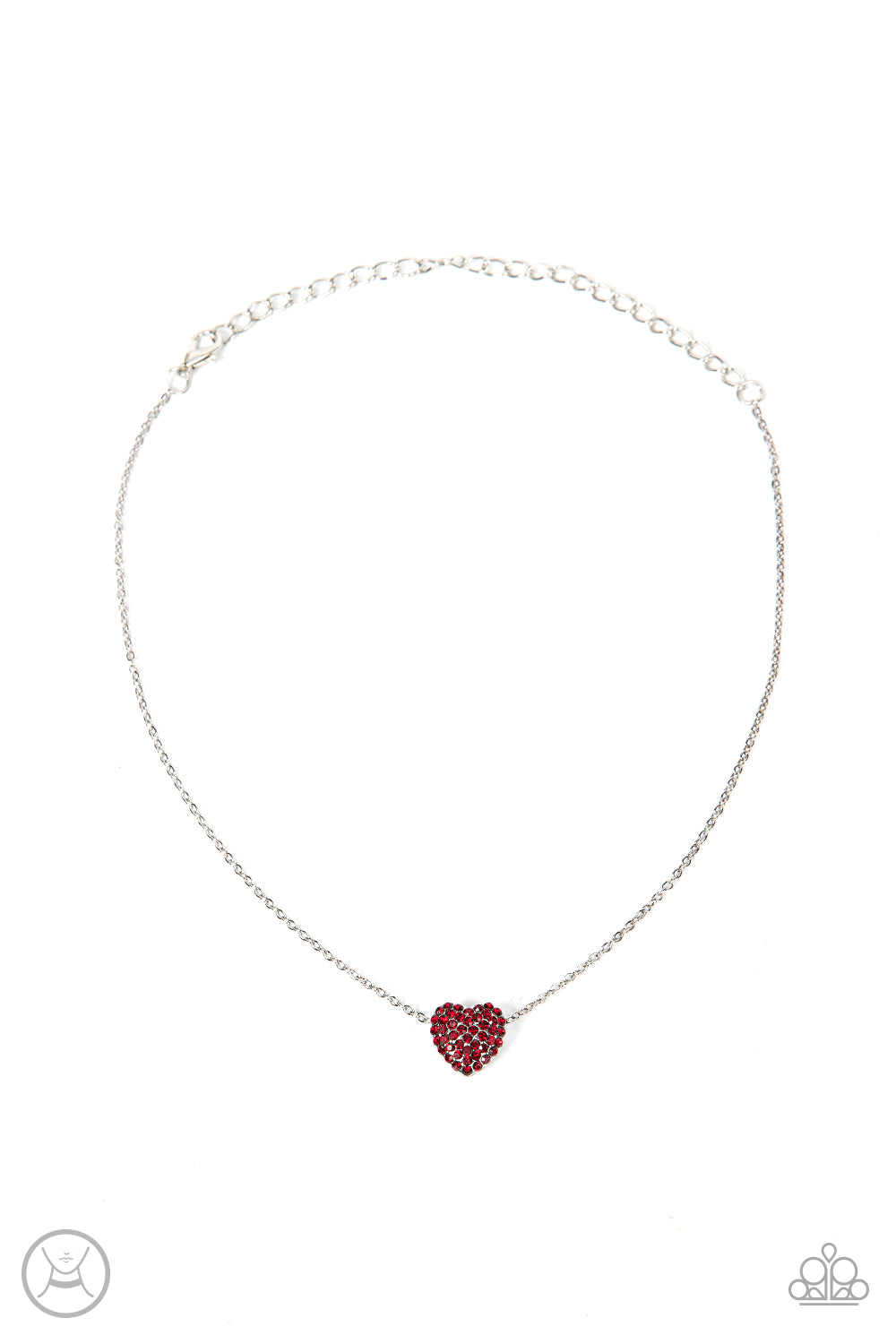 Paparazzi - Twitterpated Twinkle - Red Choker Necklace