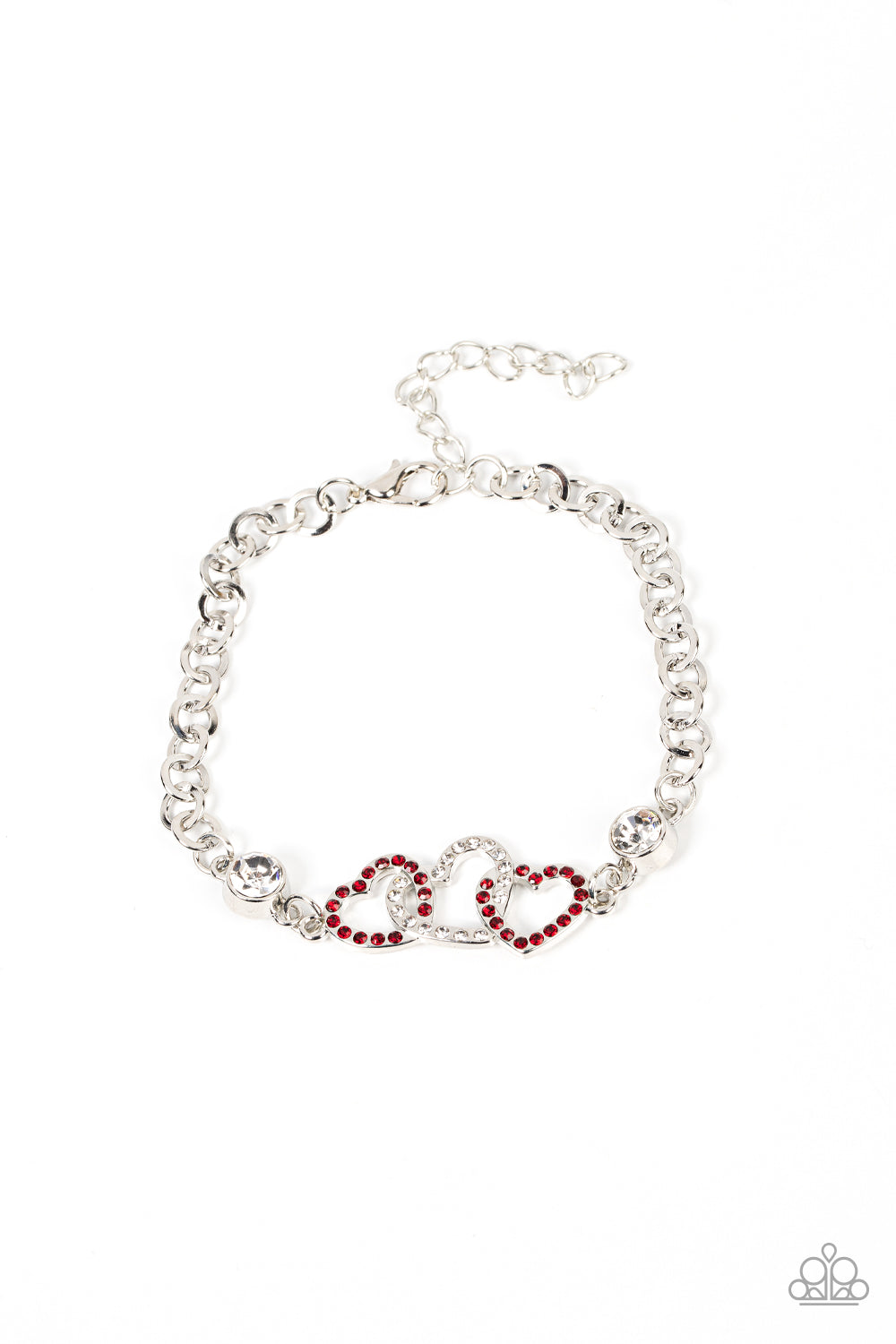 Paparazzi - Desirable Dazzle - Red Bracelet