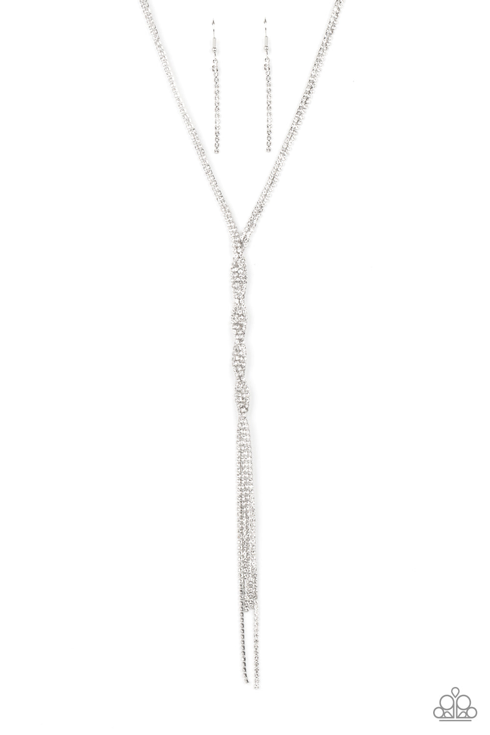 Paparazzi - Impressively Icy - White Necklace