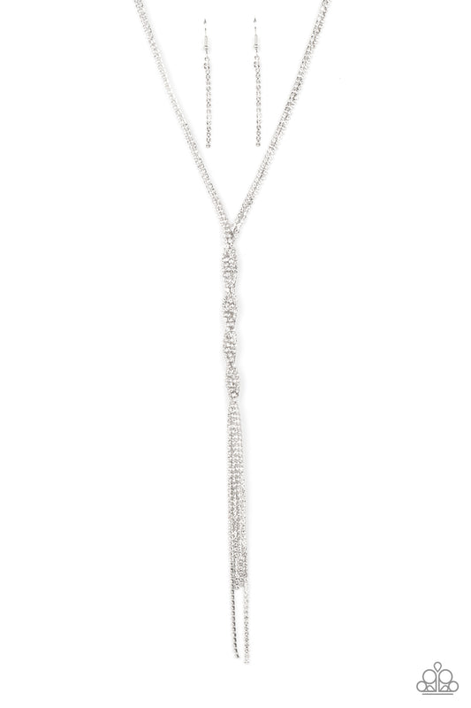Paparazzi - Impressively Icy - White Necklace