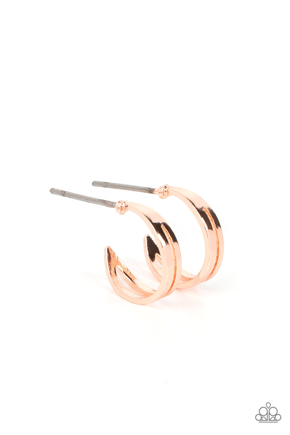Paparazzi - SMALLEST of Them All - Rose Gold Hoop Earrings