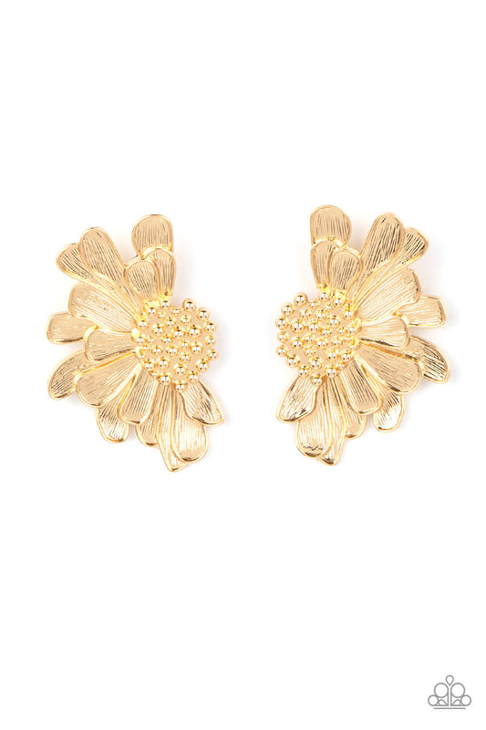 Paparazzi - Farmstead Meadow - Gold Post Earrings