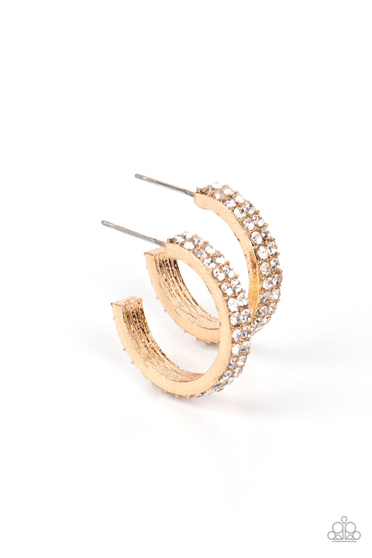 Paparazzi - Positively Petite - Gold Hoop Earrings