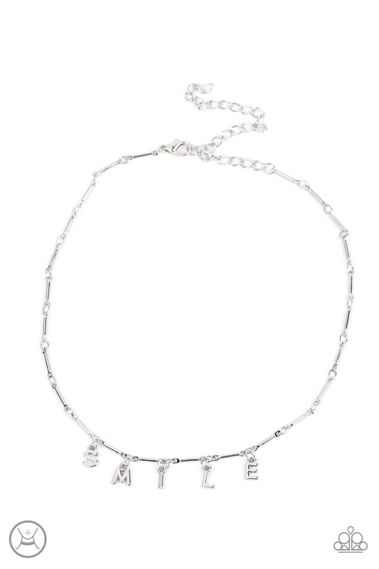 Paparazzi - Say My Name - Silver Choker Necklace