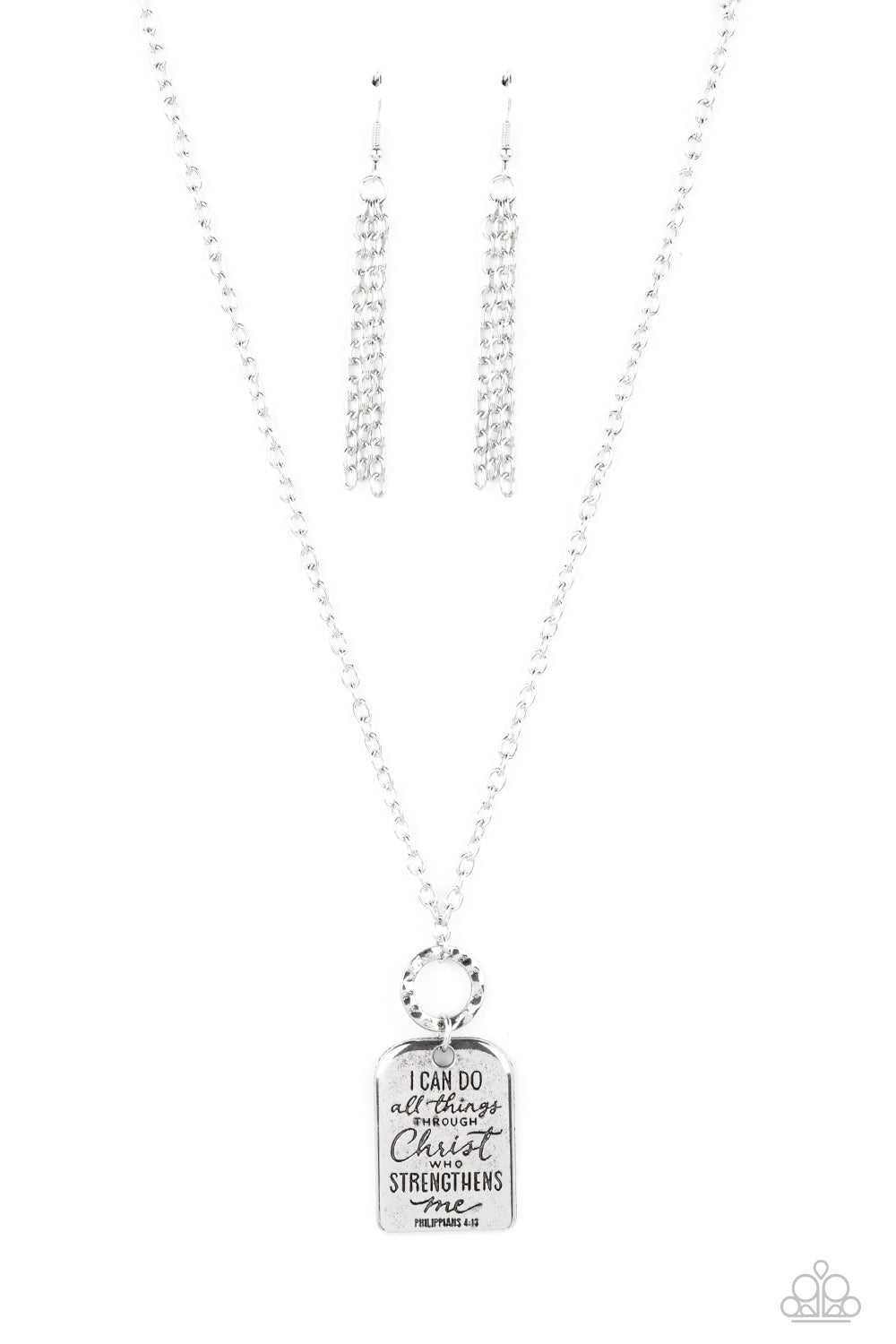 Paparazzi - Persevering Philippians - Silver Necklace