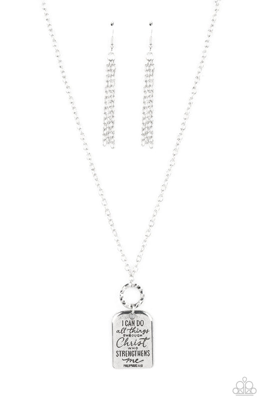Paparazzi - Persevering Philippians - Silver Necklace