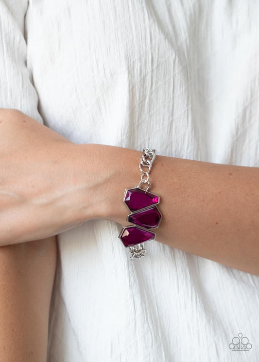 Paparazzi - Raw Radiance - Pink Bracelet
