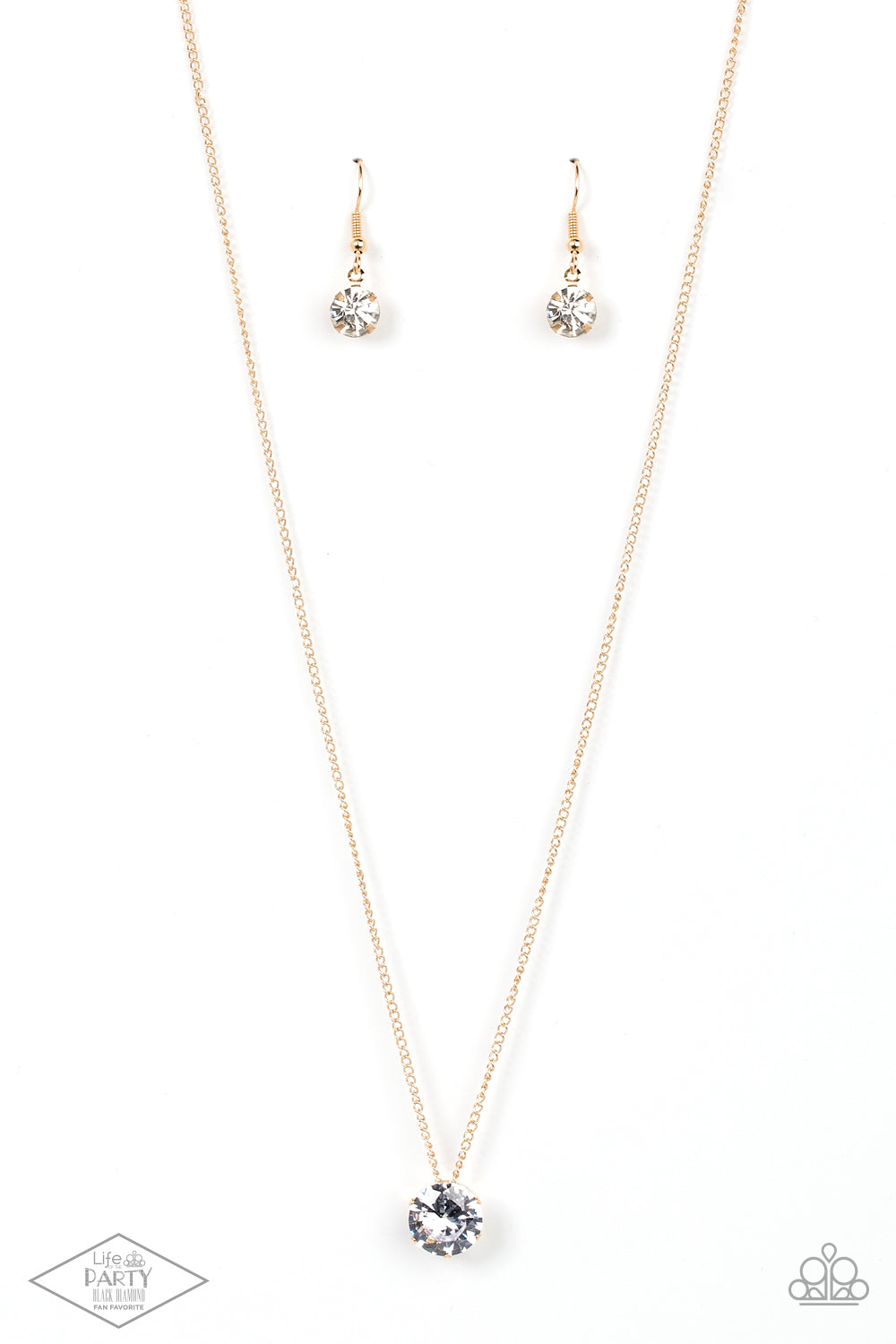 Paparazzi - What A Gem - Gold Necklace