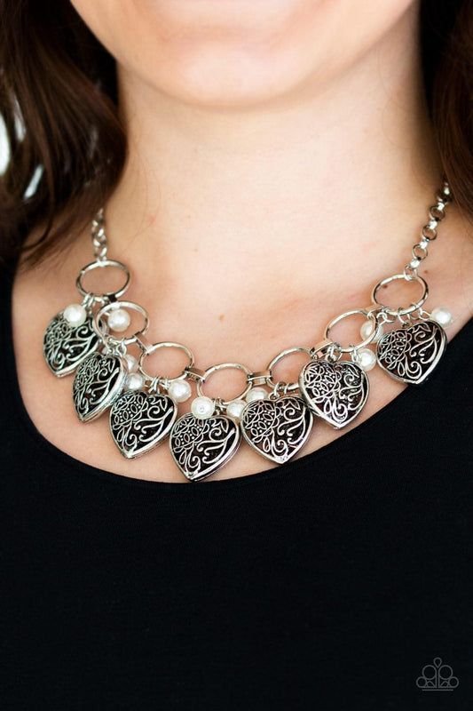 Paparazzi- Very Valentine White Necklace
