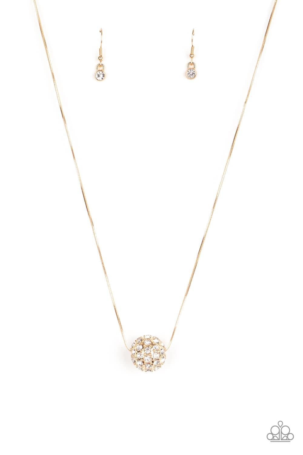 Paparazzi - Come Out of Your Bombshell Gold Necklace