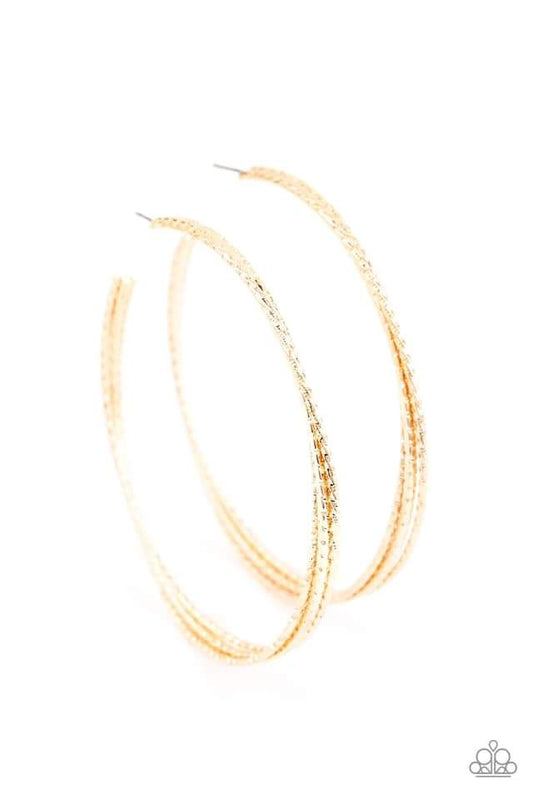 Paparazzi - Watch and Learn Gold Earrings