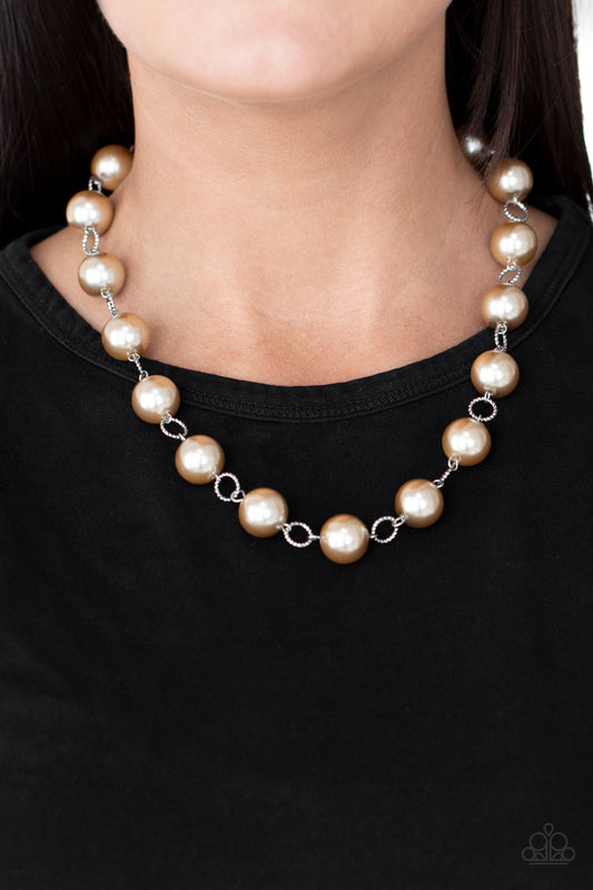 Paparazzi - Ensconced in Elegance - Brown Necklace